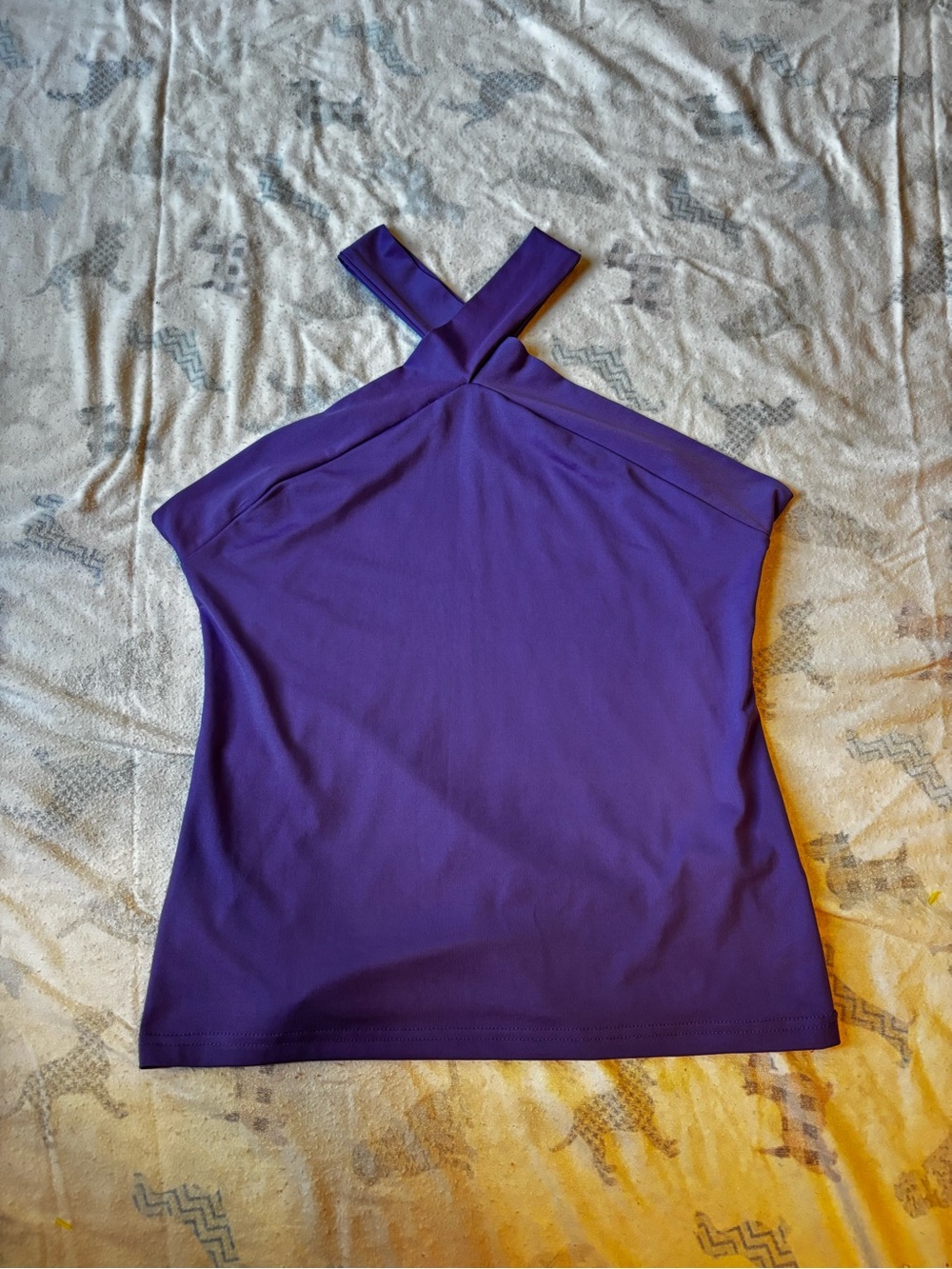 SHEIN Purple Cross-Front Sleeveless Camisole